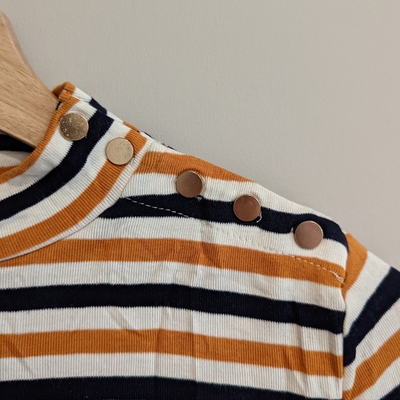 💚 2/15 Striped Mockneck - Picture 3 of 4